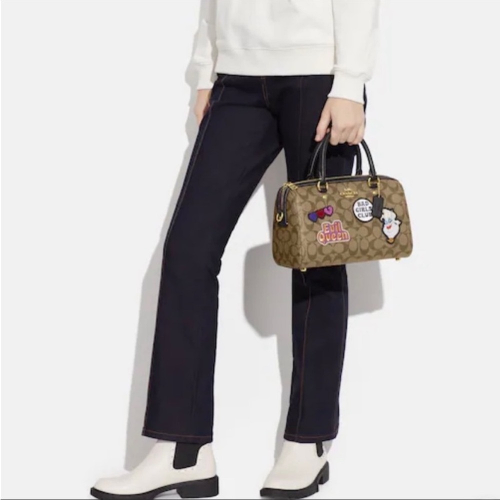 Disney X Coach Rowan Satchel In Signature
Canvas With Patches New Coach - Picture 10 of 15